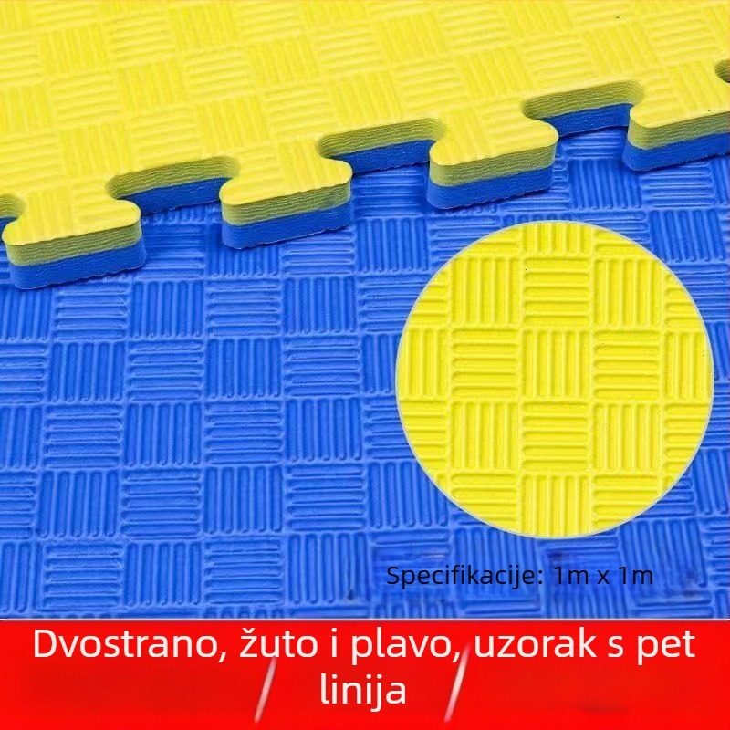 Patchwork podloga za pod, 1 m, za fitness, Taekwondo i borilačke vještine Sanda, s visokom elastičnošću