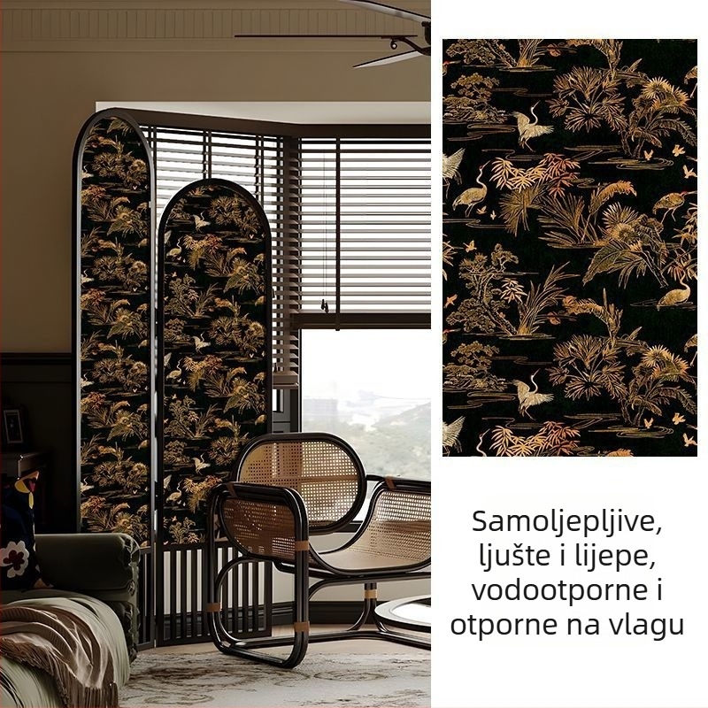 Zidna naljepnica: retro europski stil, vodootporna, otporna na vlagu, moderno jednostavno (GS(2016)no.4020)