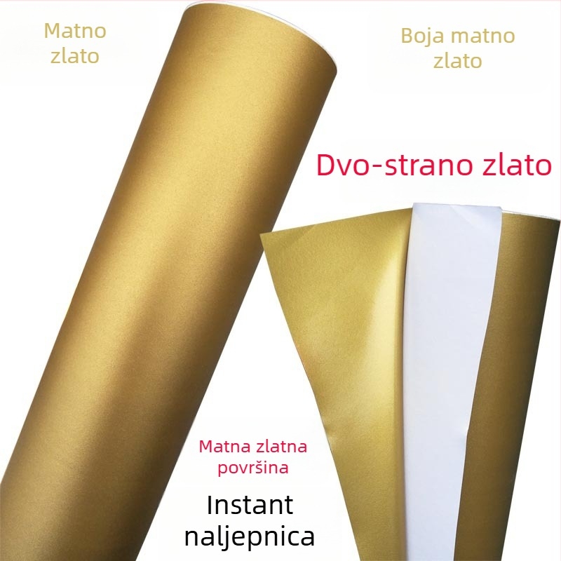 Mat zlatni samoljepljivi vinil za računalno rezanje slova