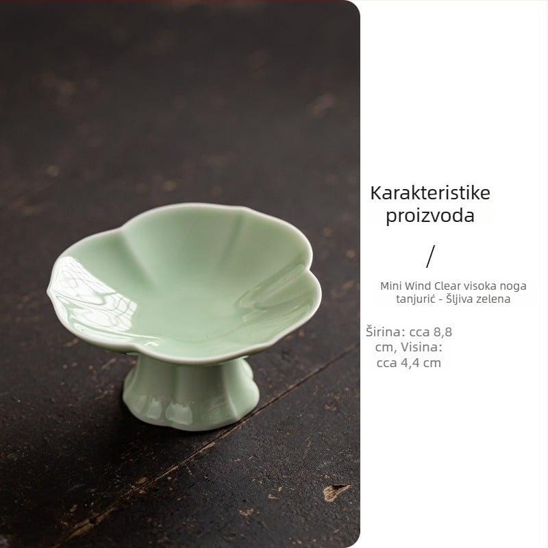 Porcelanski tanjur za voće, lagani luksuzni retro stil, brend Wuxi Tang, lansirano 2024