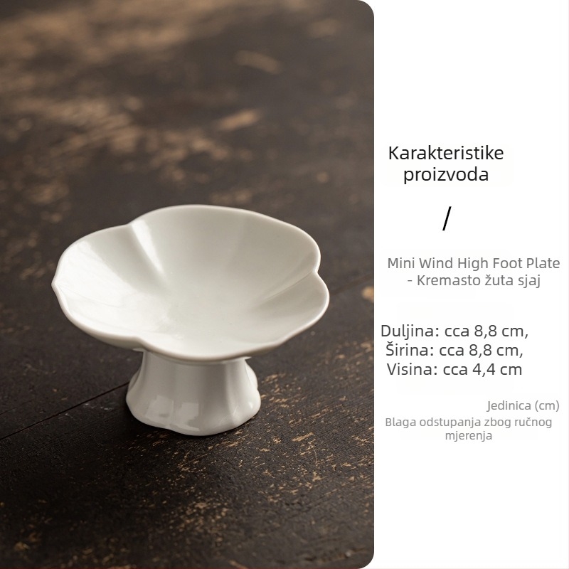 Porcelanski tanjur za voće, lagani luksuzni retro stil, brend Wuxi Tang, lansirano 2024