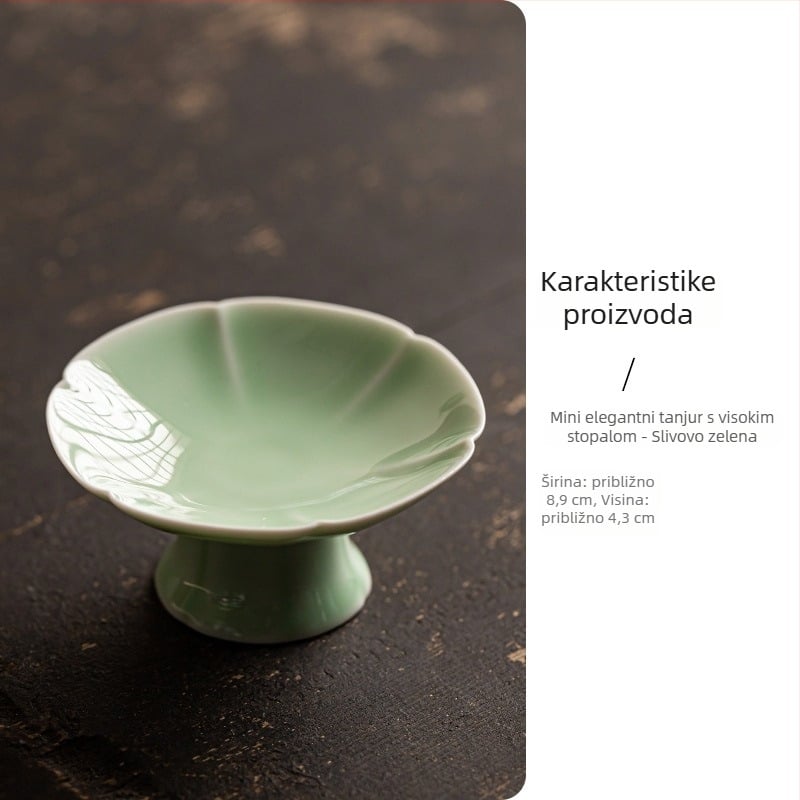 Porcelanski tanjur za voće, lagani luksuzni retro stil, brend Wuxi Tang, lansirano 2024