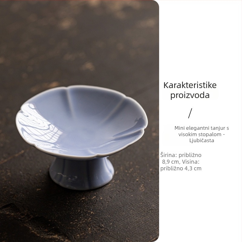 Porcelanski tanjur za voće, lagani luksuzni retro stil, brend Wuxi Tang, lansirano 2024