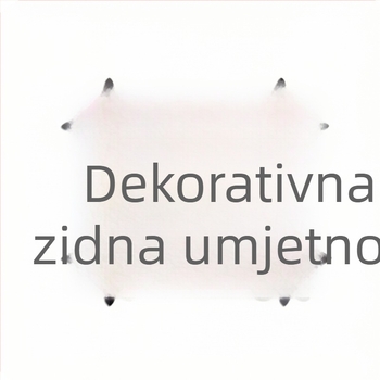 Akrilni ogledni zidni naljepnica, set od 4 komada za dnevni boravak, spavaću sobu, kuhinju i kupaonicu — samoljepljivi dekor s motivom biljaka, moderni minimalistički stil