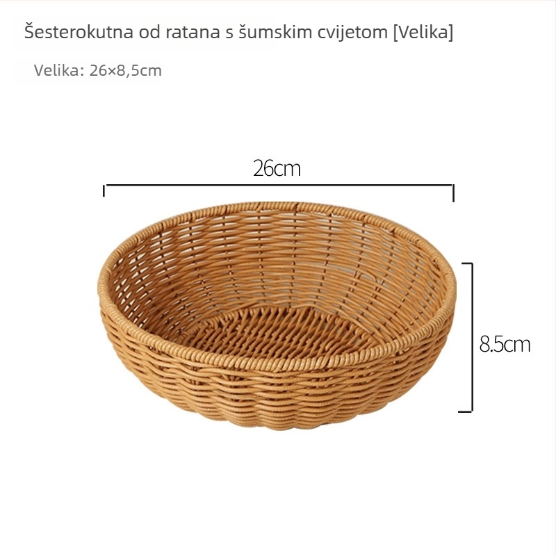 Plastični koš za voće Fujida; novi kineski stil; lagani luksuz i retro; lansirano u proljeće 2014.