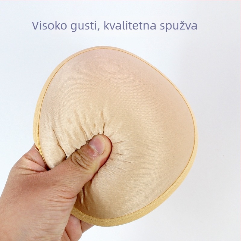 Postoperativna pamučna proteza dojke, prozračna i lagana jastučić za dojke (materijal: pamuk; debljina: zgušćena; funkcija: povećava volumen; oblik bradavice: spiralo dugi trokut; uvedena 2021)