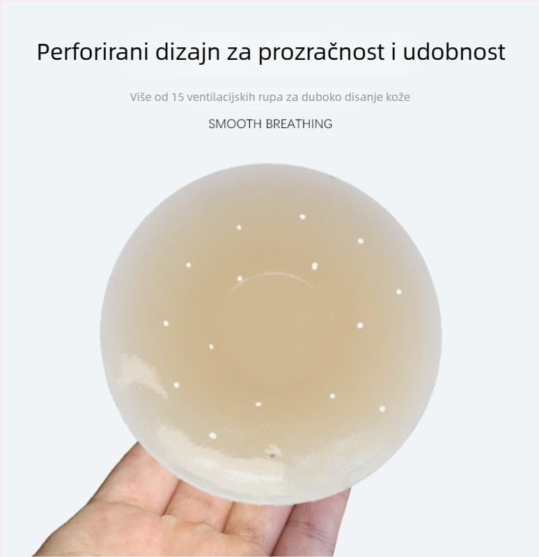 Silikonski patch za grudi - bez tragova, nevidljiv, tanak, okrugli oblik bradavice