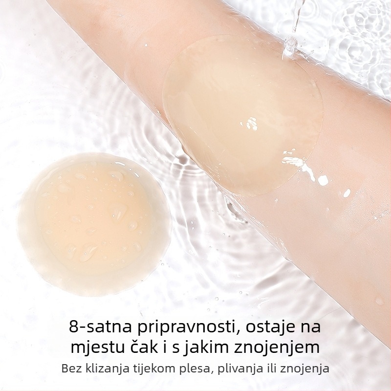 Silikonski patch za grudi - bez tragova, nevidljiv, tanak, okrugli oblik bradavice