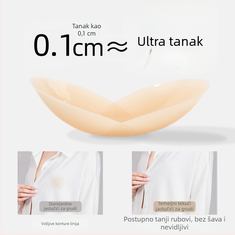 Silikonski patch za grudi - bez tragova, nevidljiv, tanak, okrugli oblik bradavice