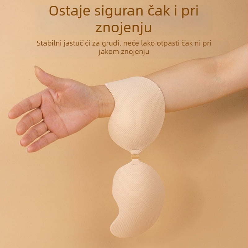 Lepak za dojke Mango Cup, nevidljivo push-up za male grudi, debeli silikon, prozračan, za vjenčanicu