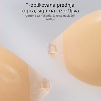 Ljepljene trake za podizanje dojki s kružnim oblikom čašice, prozračne, debele punjenja, čvrsto drže, nevidljive naramenice, za vjenčanicu