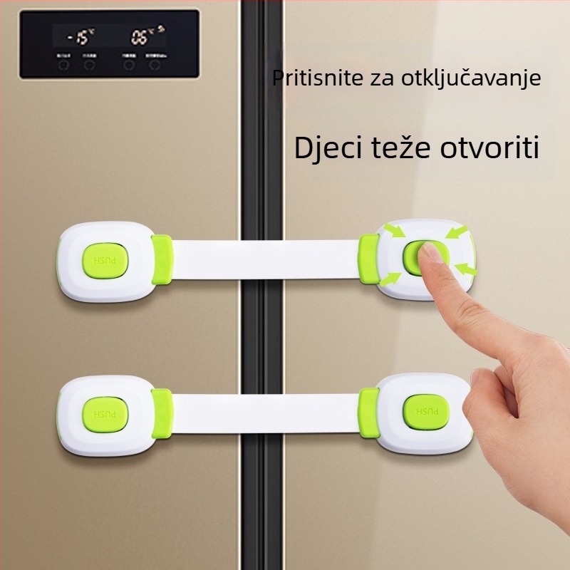 Zasun tipa A za vrata i ladice, model yx-drawer latch, materijal ABS/PVC, dizajn s dvostrukim kopčama