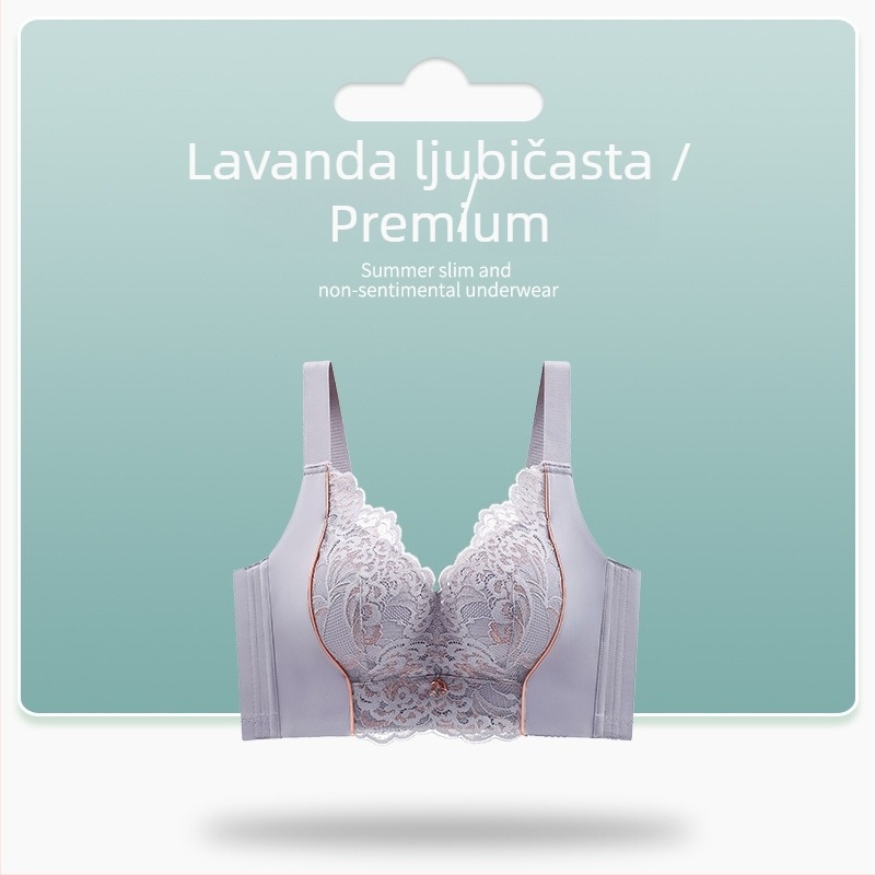 Push-up grudnjak, 3/4 šalice, najlon, fiksne naramenice, stražnja kopča s pet redova