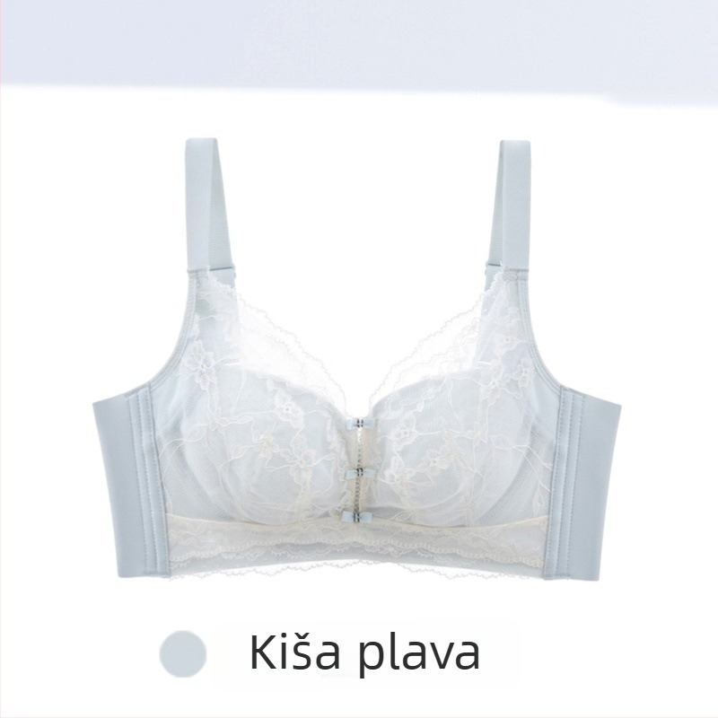 Qianyi 9969 Bežični Push-Up grudnjak, Ultra-tanki sendvič košarice, prozračan, podesiv za oblikovanje bočnih prsa