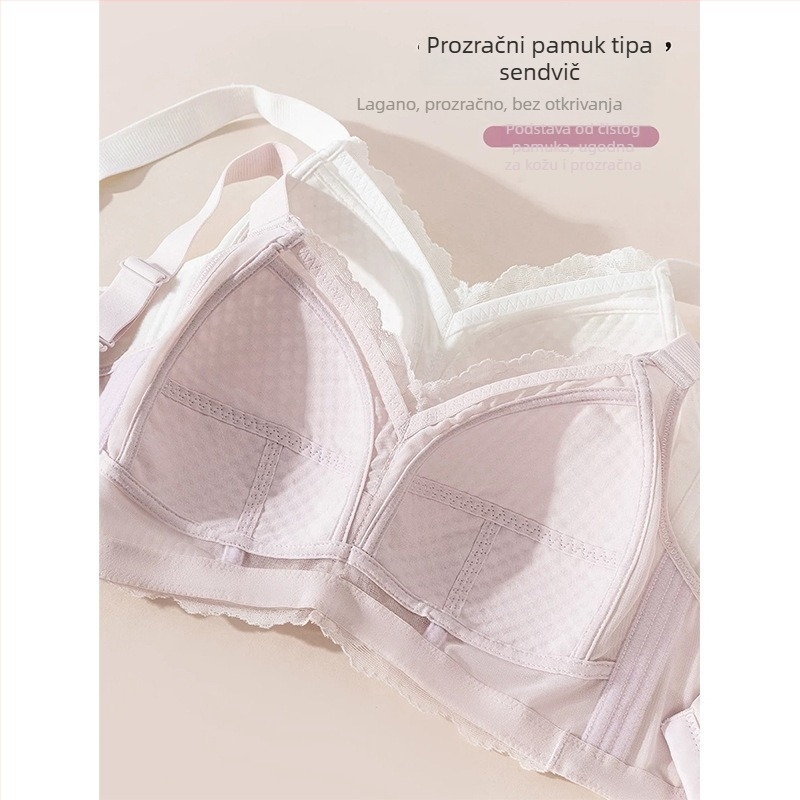Sutien s punim košaricama za velike grudi, tanak kalup, čipka, elegantan i romantičan, plus veličina, bez žica