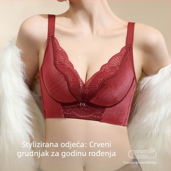 Grudnjak od najlona, bez žice, 3/4 košarica, srednje oblikovana košarica, čvrste naramenice, stražnje zatvaranje s četiri reda kopči