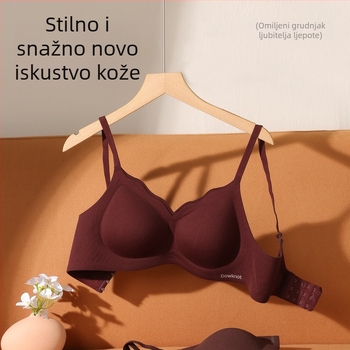 Catman Ženski push-up grudnjak, Šalice 3/4 s tankim oblikovanim košaricama, Glavni materijal: najlon, Podstava od spandeksa, Fiksne naramenice, Stražnje kopčanje s četiri reda kukica