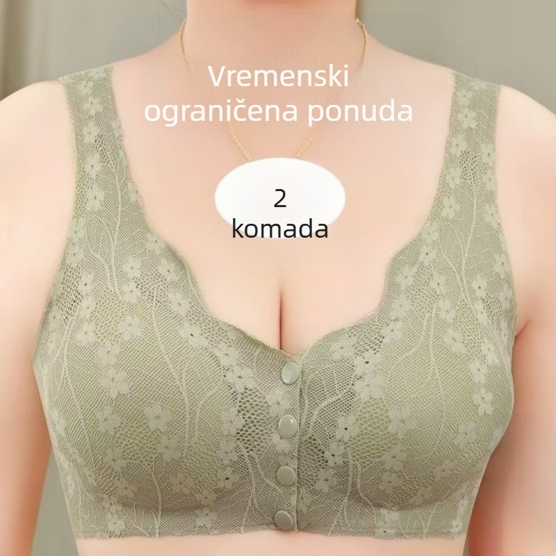 Grudnjak za majke s prednjim kopčanjem, bežični, bez šavova, podizanje i oblikovanje, stil prsluka, dojam vrhunske kvalitete