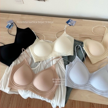 Donje rublje od ice-silk s finim svjetlucavim trakama, bezšivne stražnje, lagani ljetni top-bra
