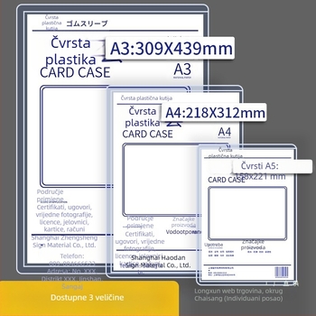 Album-stil zaštitna futrola, univerzalni dizajn, prozirna plastična zaštita, materijal: Silk flower