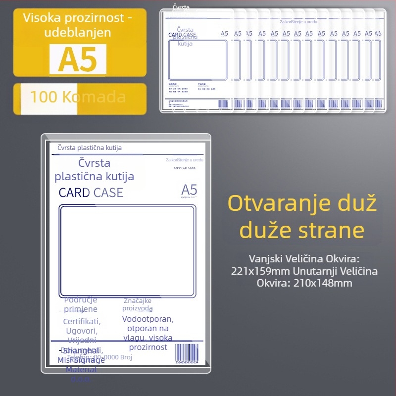 Album-stil zaštitna futrola, univerzalni dizajn, prozirna plastična zaštita, materijal: Silk flower