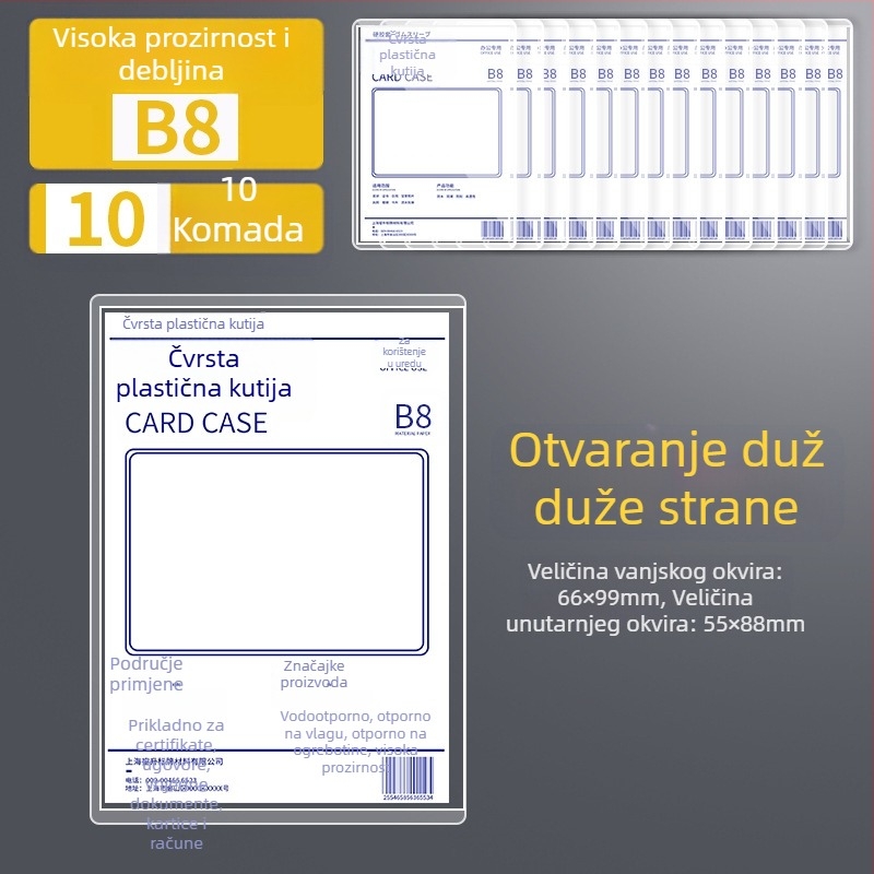 Album-stil zaštitna futrola, univerzalni dizajn, prozirna plastična zaštita, materijal: Silk flower