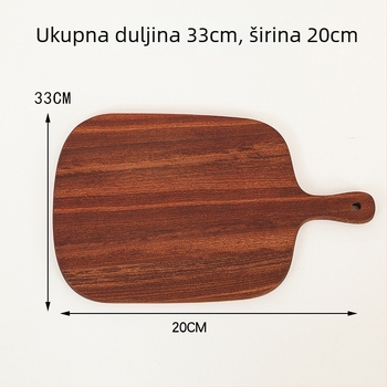 Drvena posuda za posluživanje – steak, pizza, kruh i sushi – nepravilni oblik, Light Luxury stil, mogućnost prilagodbe logotipom