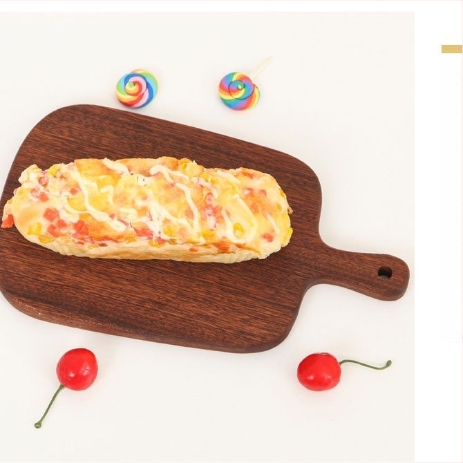 Drvena posuda za posluživanje – steak, pizza, kruh i sushi – nepravilni oblik, Light Luxury stil, mogućnost prilagodbe logotipom