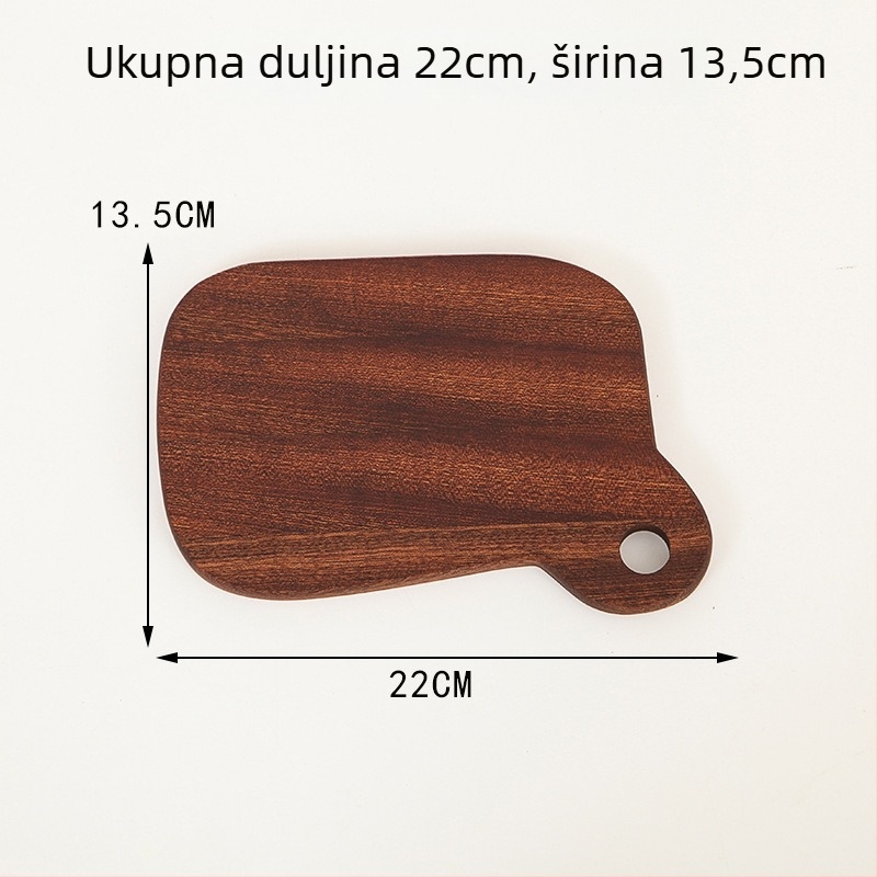 Drvena posuda za posluživanje – steak, pizza, kruh i sushi – nepravilni oblik, Light Luxury stil, mogućnost prilagodbe logotipom