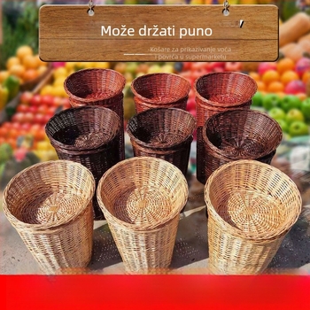 Koš za pohranu od vrbovih pruća i slame, model 001, moderni minimalistički stil, Liu yijiaju