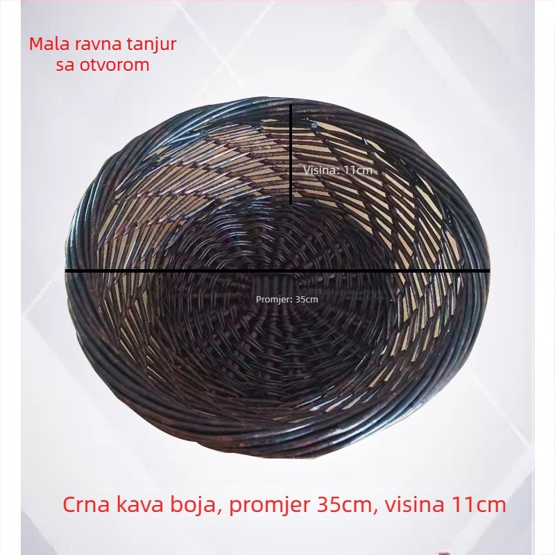 Koš za pohranu od vrbovih pruća i slame, model 001, moderni minimalistički stil, Liu yijiaju