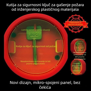 Kutija za ključeve evakuacijskih vrata i prozora (ABS materijal, model Default wde938vz7suy1pzj1l3b, namijenjeno uredu, debljina zaključnog štanga 111 mm)
