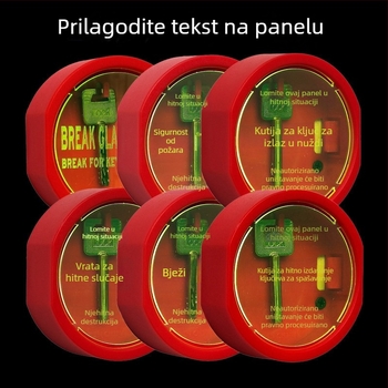 Kutija za ključeve evakuacijskih vrata i prozora (ABS materijal, model Default wde938vz7suy1pzj1l3b, namijenjeno uredu, debljina zaključnog štanga 111 mm)