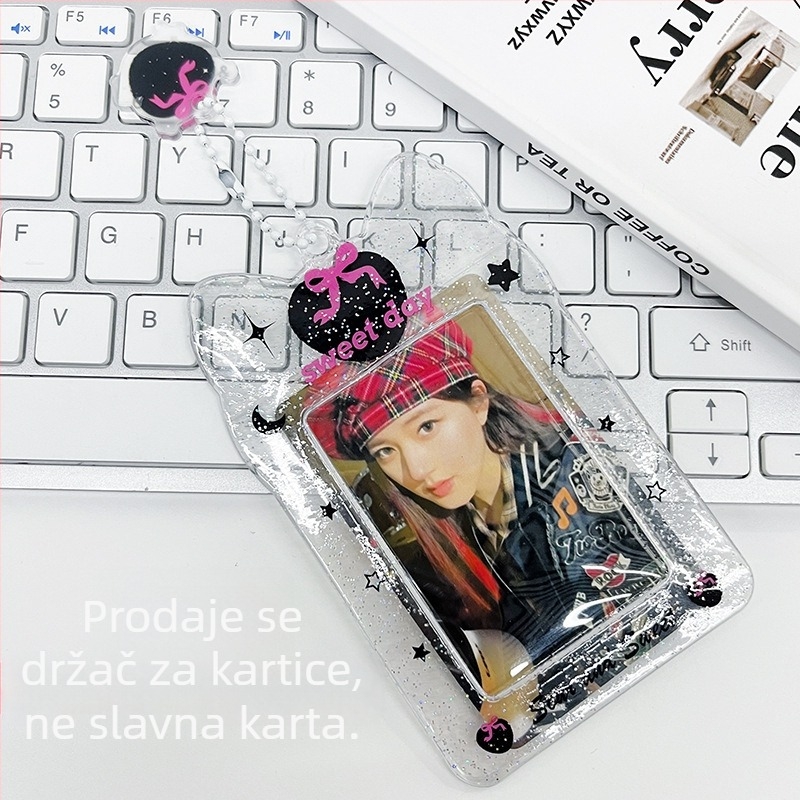 Prozirni PVC držač za kartice, za ID/pristup, studentsku iskaznicu te kartice autobusa/metra — INS stil