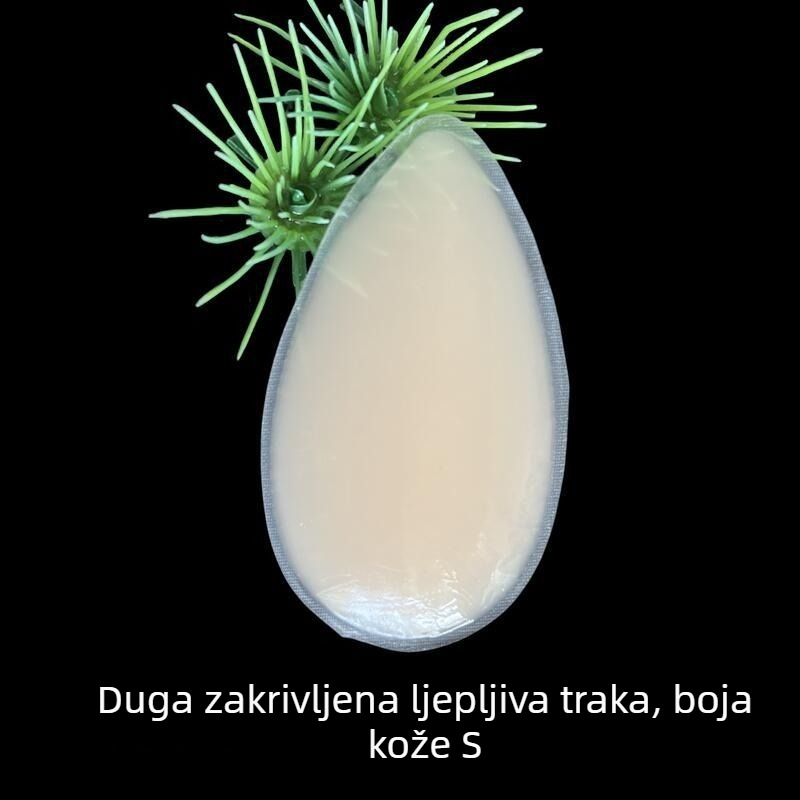 Silikonske zaštitne naljepnice za bradavice – kapljasti oblik, prozirne, bez ostataka ljepila, seksi dizajn
