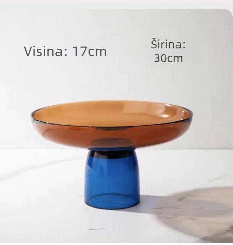 Staklena ploča za voće, moderan minimalistički stil, jednostavan stil, prvoklasna kvaliteta.