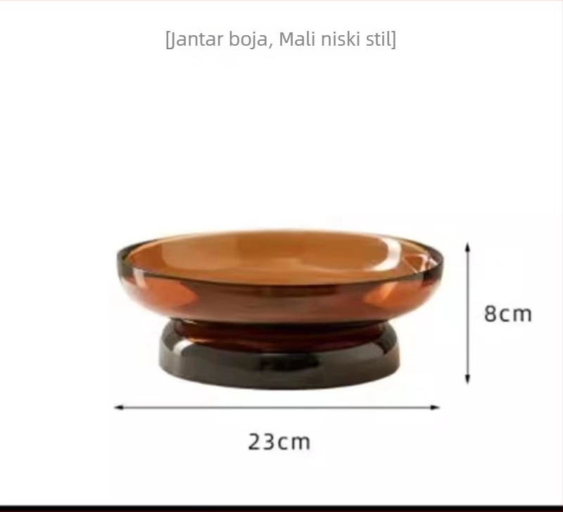 Staklena ploča za voće, moderan minimalistički stil, jednostavan stil, prvoklasna kvaliteta.