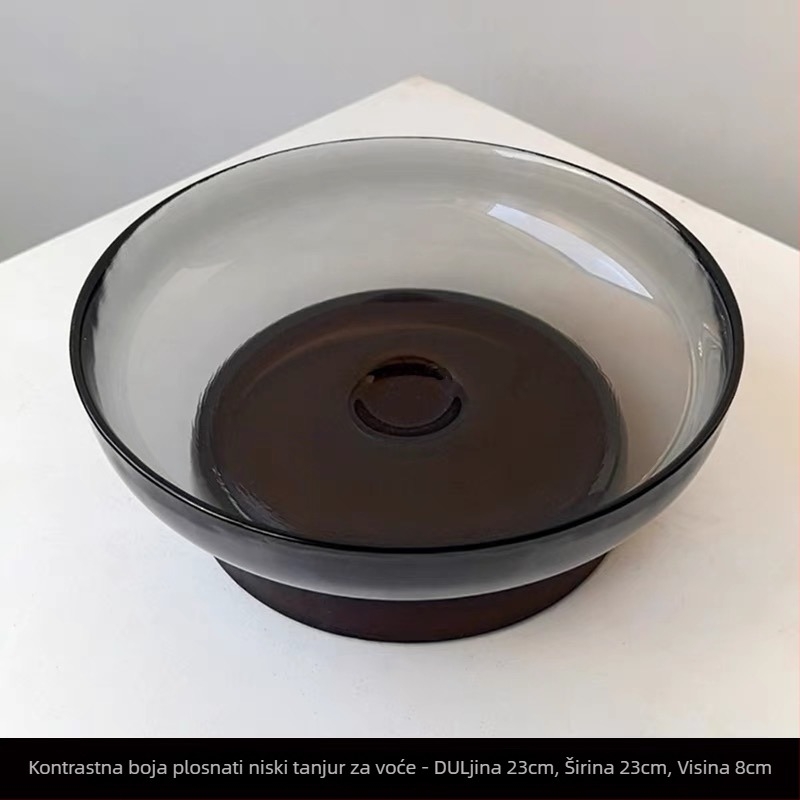 Staklena ploča za voće, moderan minimalistički stil, jednostavan stil, prvoklasna kvaliteta.