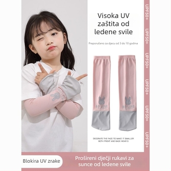 Rukavi za zaštitu od sunca za djecu – ice silk, vanjska upotreba, proljeće, originalni dizajn