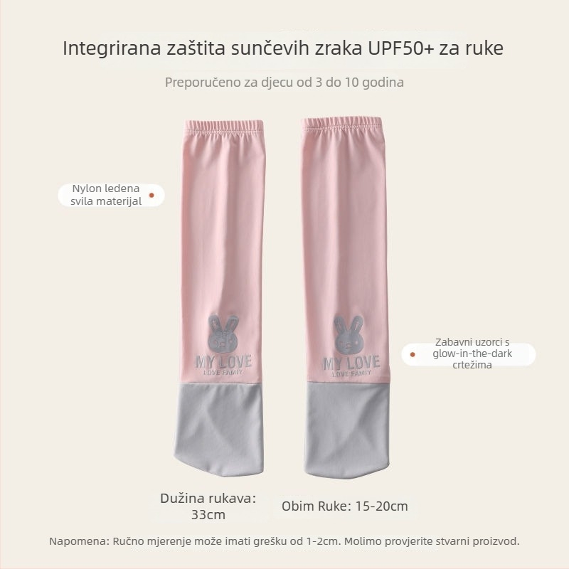 Rukavi za zaštitu od sunca za djecu – ice silk, vanjska upotreba, proljeće, originalni dizajn