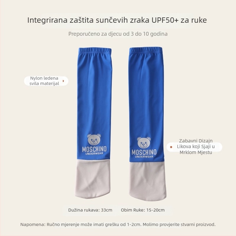 Rukavi za zaštitu od sunca za djecu – ice silk, vanjska upotreba, proljeće, originalni dizajn