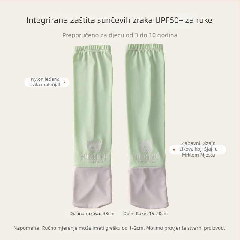 Rukavi za zaštitu od sunca za djecu – ice silk, vanjska upotreba, proljeće, originalni dizajn