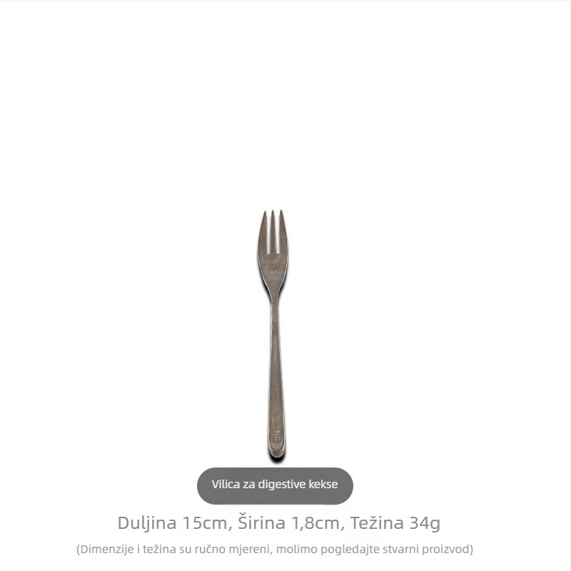 Set pribora od 304 nehrđajućeg čelika, vintage uzorak pahulje snijega – uključuje nož za steak, vilice, žlice, žlicu za kavu, desertnu žlicu i poslužnu žlicu