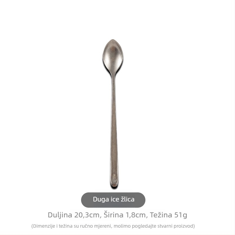 Set pribora od 304 nehrđajućeg čelika, vintage uzorak pahulje snijega – uključuje nož za steak, vilice, žlice, žlicu za kavu, desertnu žlicu i poslužnu žlicu