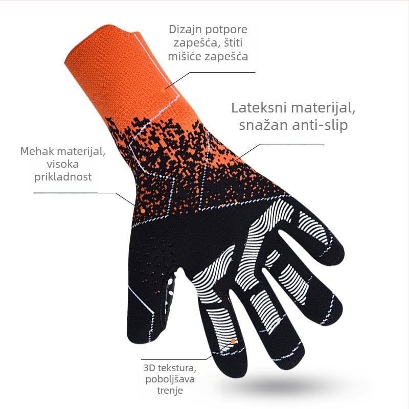 Meixia rukavice golmana za nogomet od latexa - unisex, protivklizne, prozračne, profesionalne
