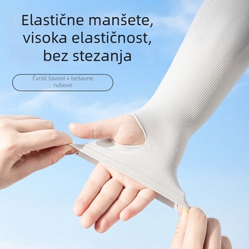 Dječje rukave za UV zaštitu s dizajnom otvorima za prste, najlonska tkanina, sadržaj najlona 80–90%, gustoća 28–34 g/m²