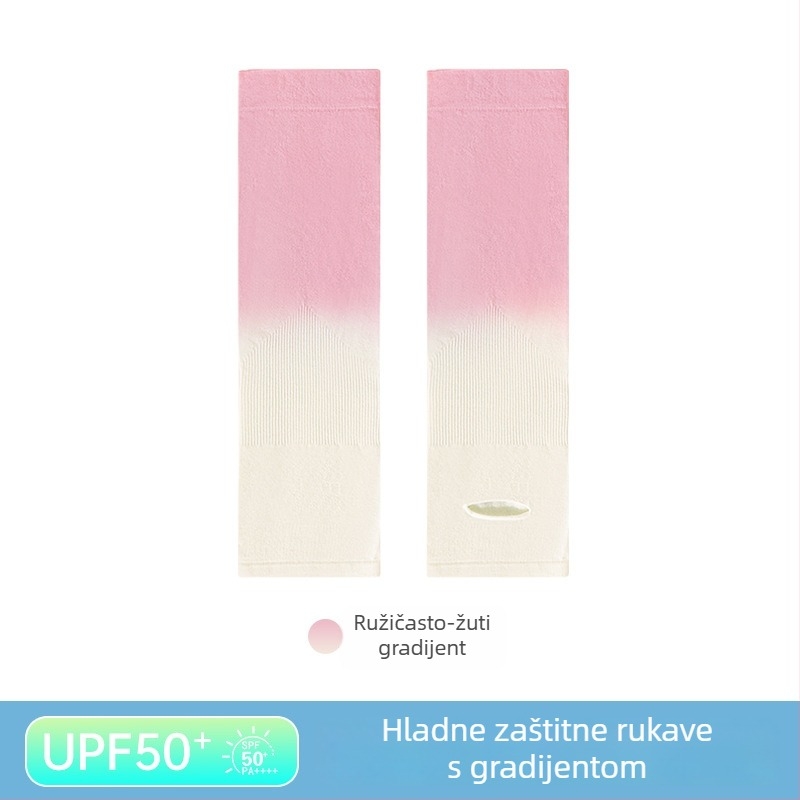 Dječje rukave za UV zaštitu s dizajnom otvorima za prste, najlonska tkanina, sadržaj najlona 80–90%, gustoća 28–34 g/m²