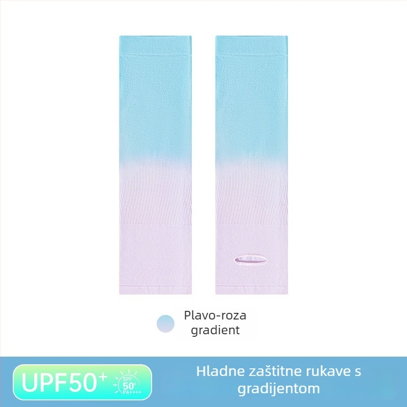 Dječje rukave za UV zaštitu s dizajnom otvorima za prste, najlonska tkanina, sadržaj najlona 80–90%, gustoća 28–34 g/m²