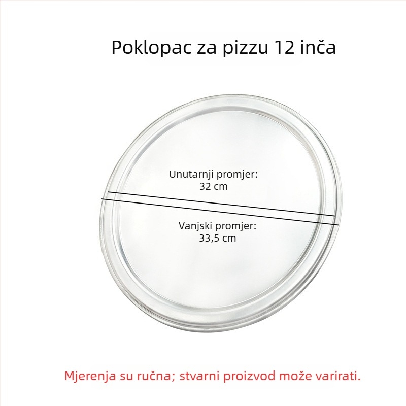 Tava za pizzu, okrugla, aluminijska legura, za pečenje, duboke i plitke verzije