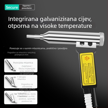 Visokoenergetski split-tip plastični zavarivački pištolj, 1080W – za popravke automobilskih branika, alat s toplim zrakom za PP ploče
